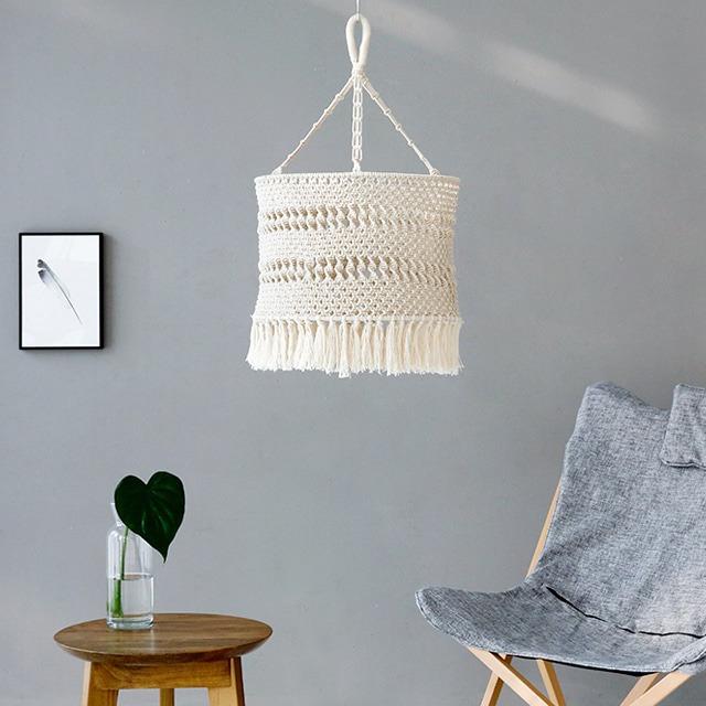 마켓비 KANIKA 마크라메 펜던트 테슬 등갓 D40 ITHO10 당일발송