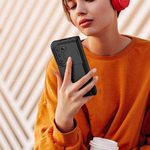 갤럭시 Z폴드5 자동힌지 힌지커버 카드 수납 케이스 듀얼쉴드 고 + 전면 액정 강화유리 보호필름 증정