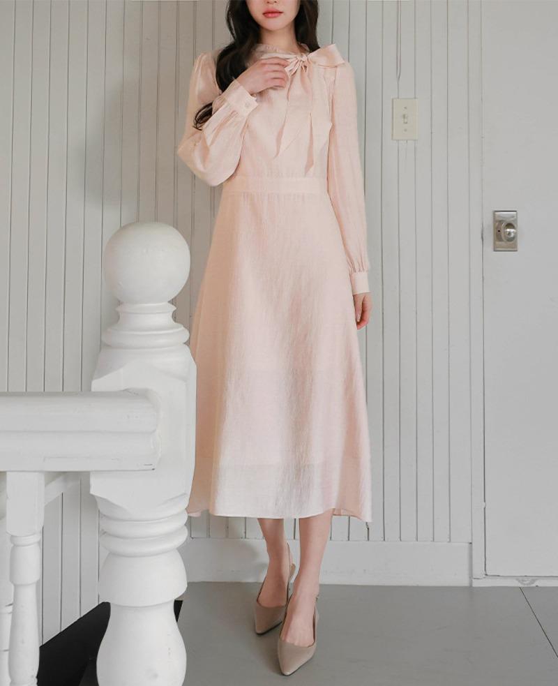 [66-120]로망스타이 원피스