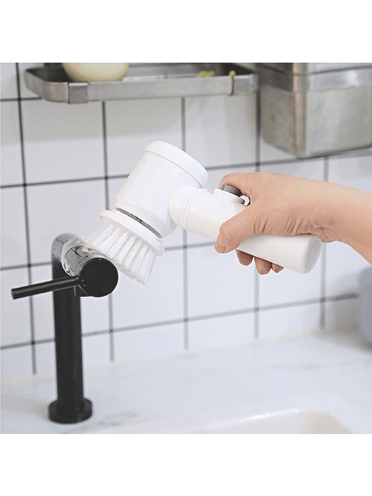 매직 전동 핸드 브러쉬 편리한 청소 도구 욕실 주방 클리어 솔