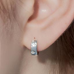 [태연 착용] snowy cubic earring