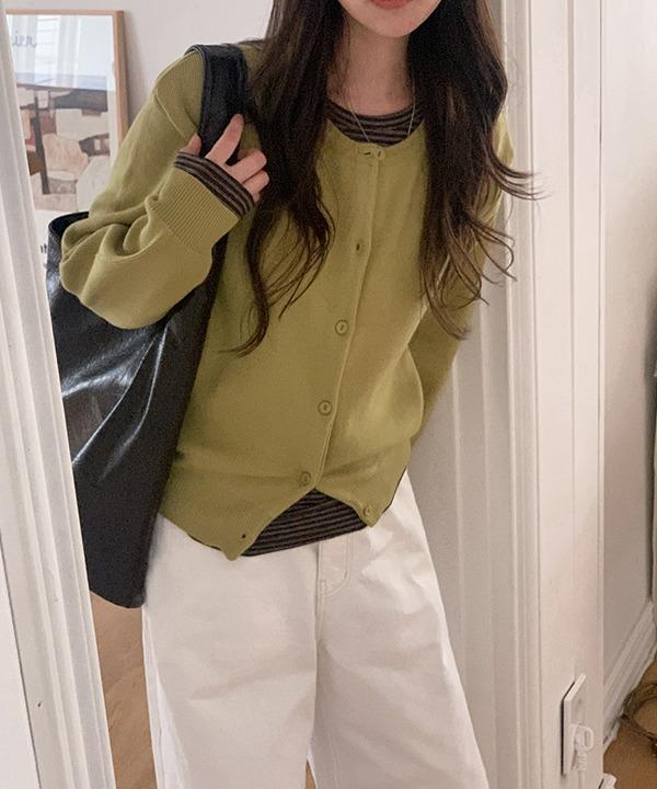 [기획][44-77][1,2size]뮤트 어텀 라운드 니트  가디건 (7color)