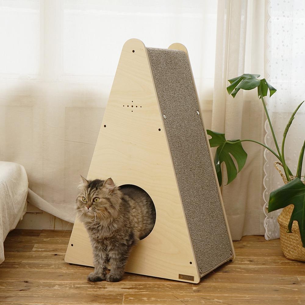 피타 고양이 수직 스크래쳐 타워 숨숨집