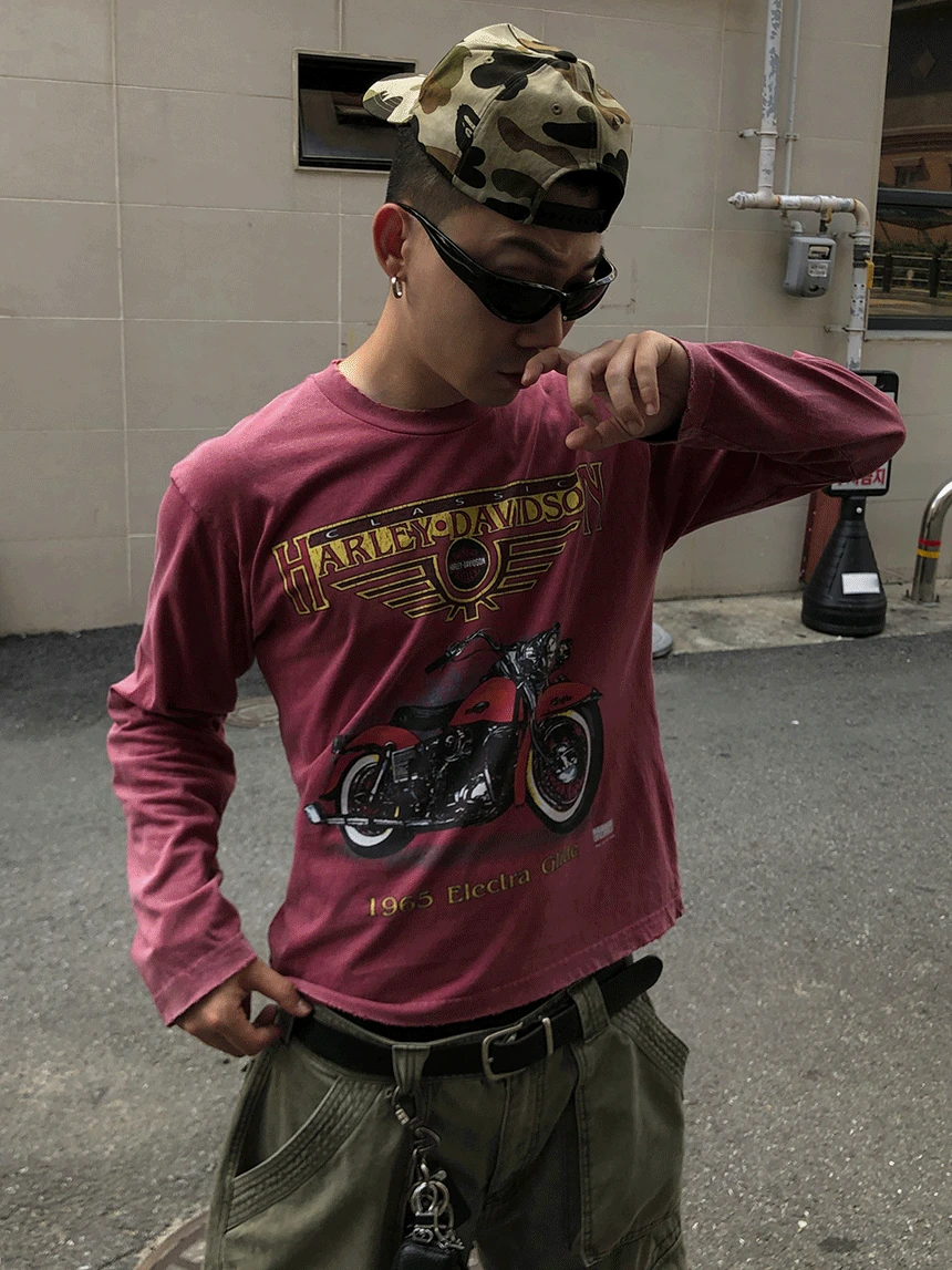 premium+ 965 Harley Davidson 크롭 긴팔 (ONEcolor !)