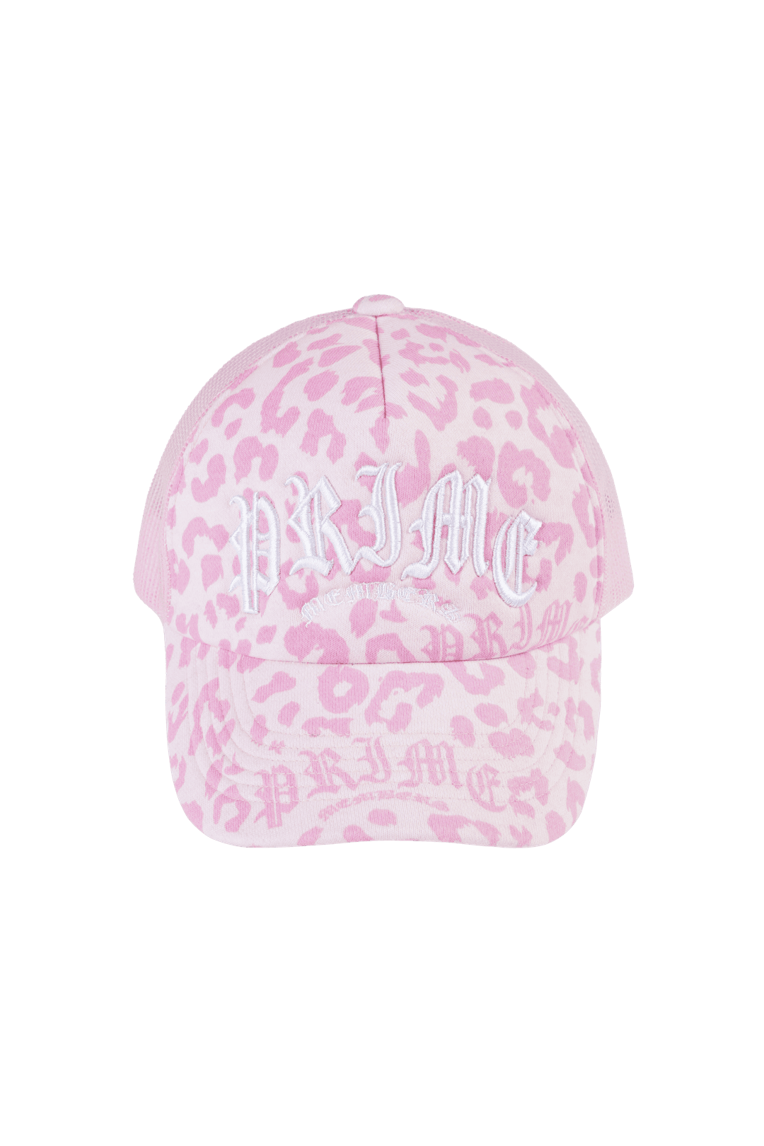 Leopard Mesh Cap Pink
