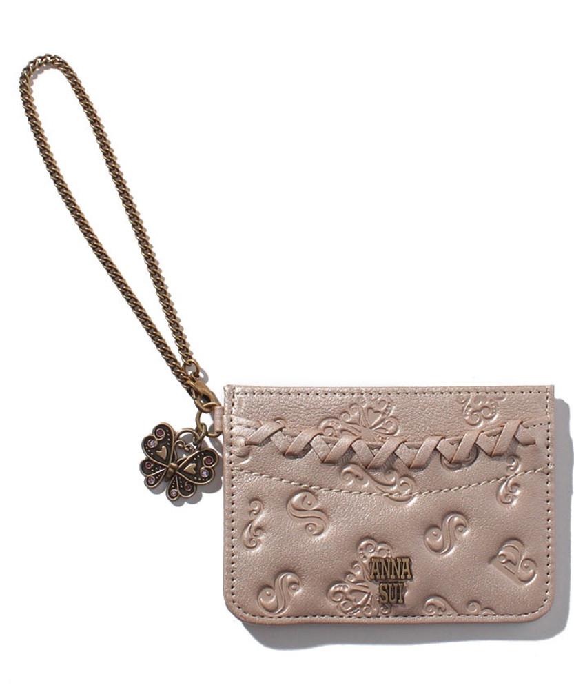 [ANNA SUI] Dahlia pass case 313184 Champagne Pink