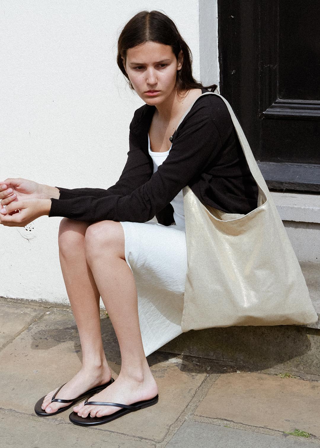 [Exclusive] Ramie Hobo Bag in Gold