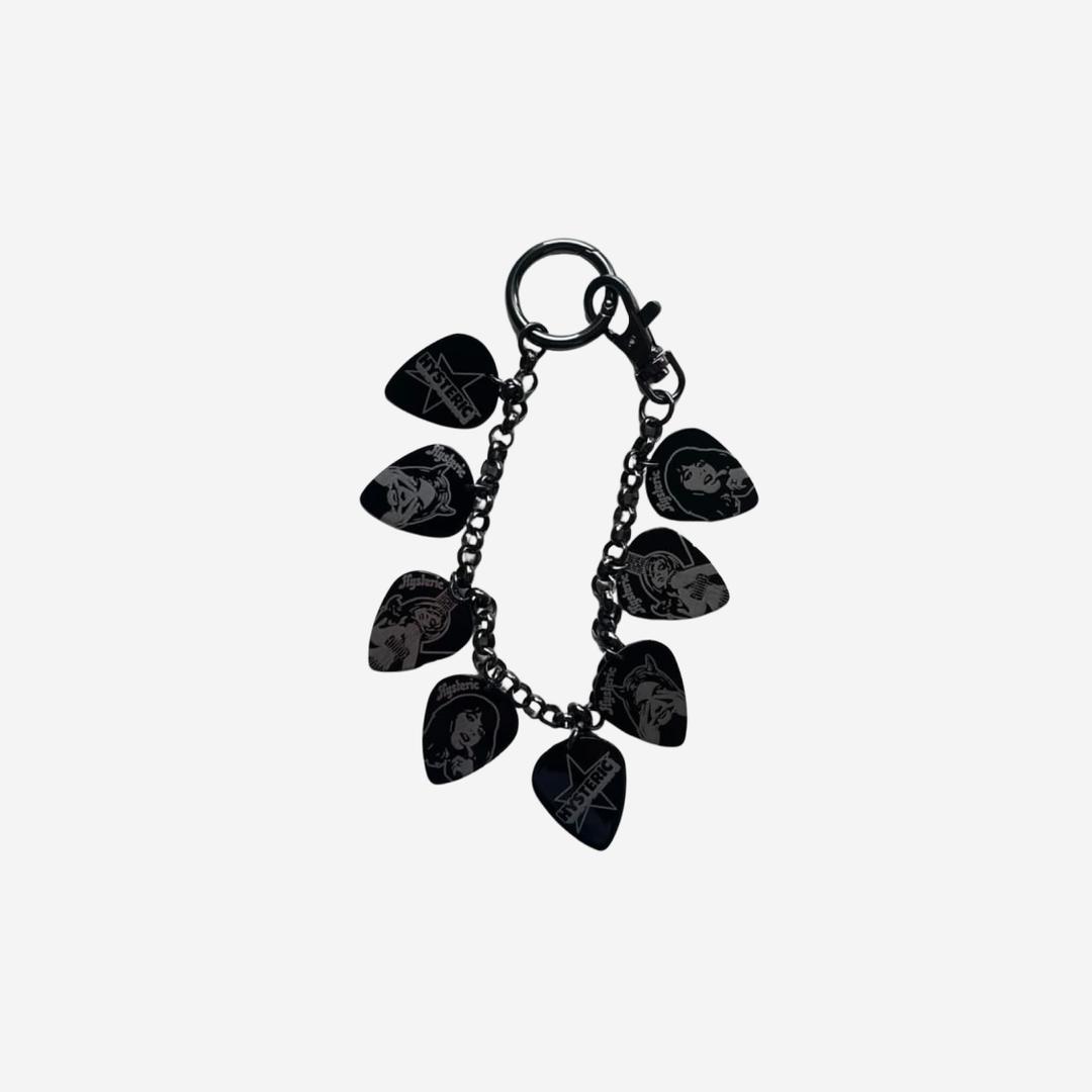 Hysteric Glamour Hysteric Black Acrylic key ring