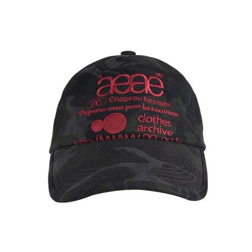 Web Logo Camo 5Pannel Cap -[BLACK]