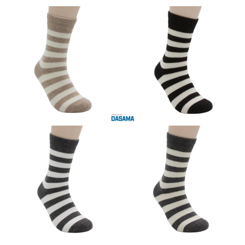 다사마 아웃도어 스트라이프 삭스 메리노울양말 남여공용 (230~275mm)