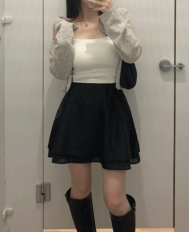 여리핏✨ 썸머 리본 랩 미니스커트 - 2color