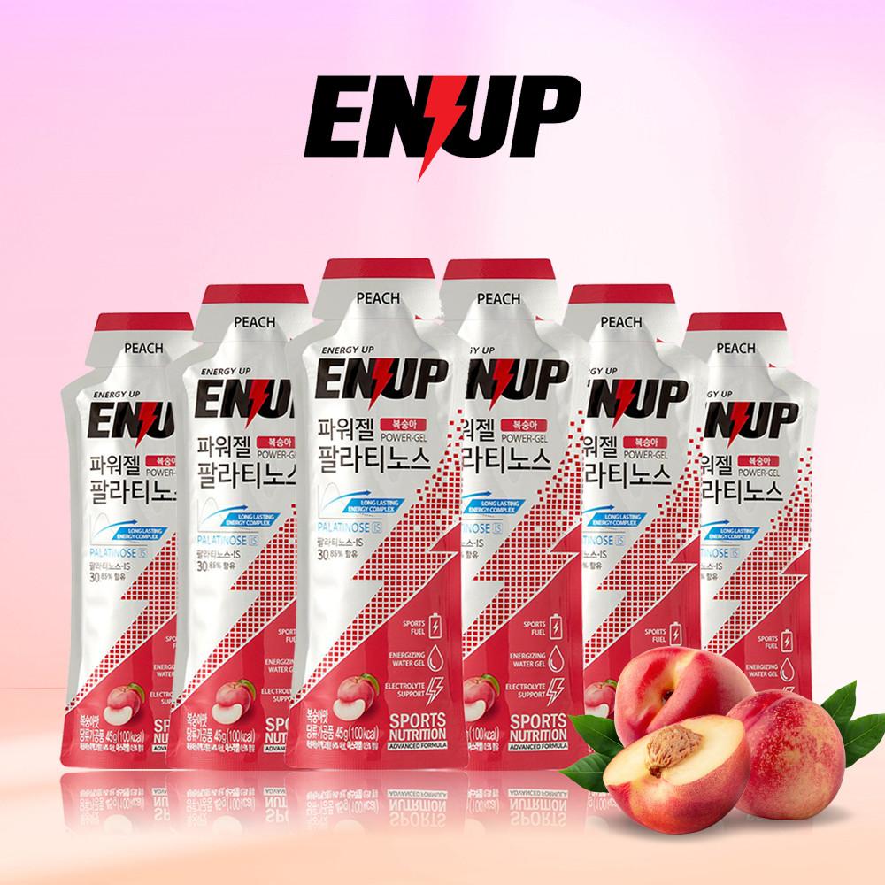 엔업 자전거 파워젤 에너지젤 팔라티노스 복숭아 6포 BCAA