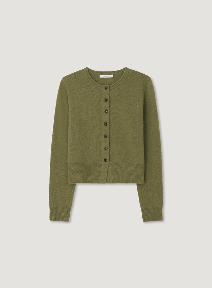 SOL BUTTON CARDIGAN_OLIVE