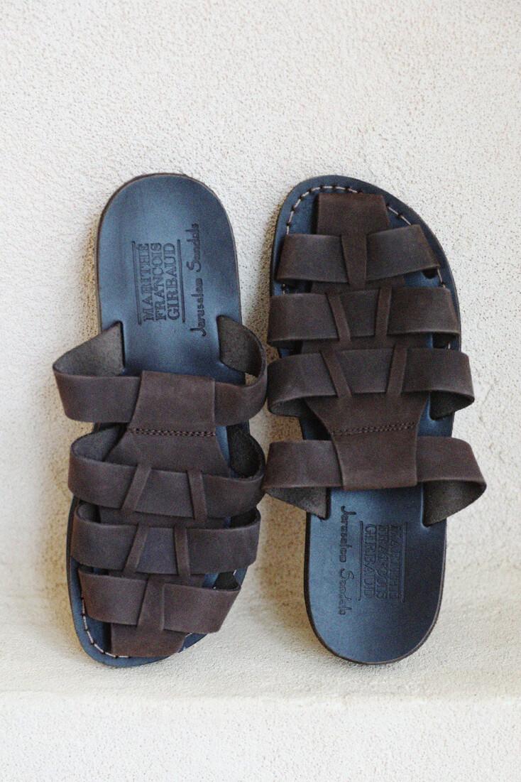 1063N MICHAEL SLIDE-BROWN NUBUCK