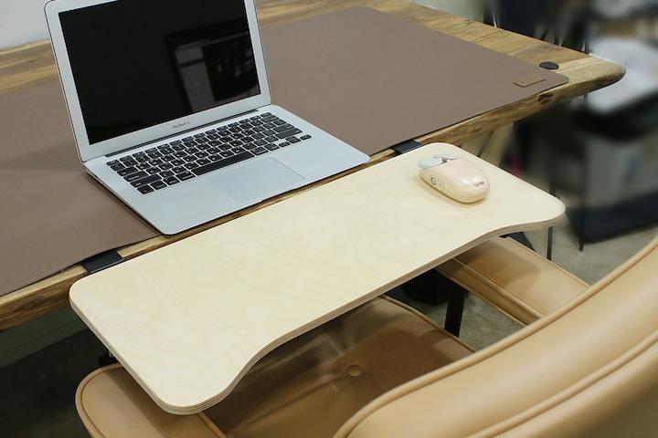 프리미엄 자작나무 책상 연장 선반 키보드 마우스 받침대 테이블 디자인형