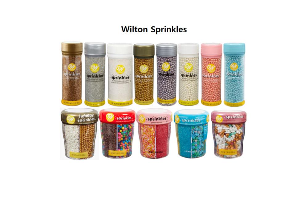 윌튼 스프링클 식용 캔디 구슬 아라잔 크리스마스 레인보우 Wilton