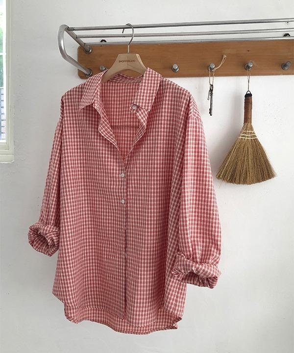 [MADE][자체제작][가을]아엘 어텀 오버핏 체크 셔츠 (3color)