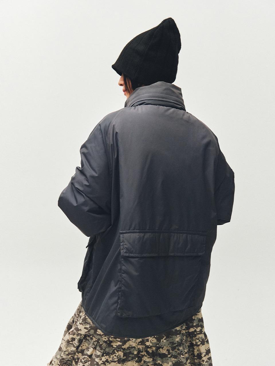 [PLZPROJECT]POCKET FIELD PARKA, DARK GRAY