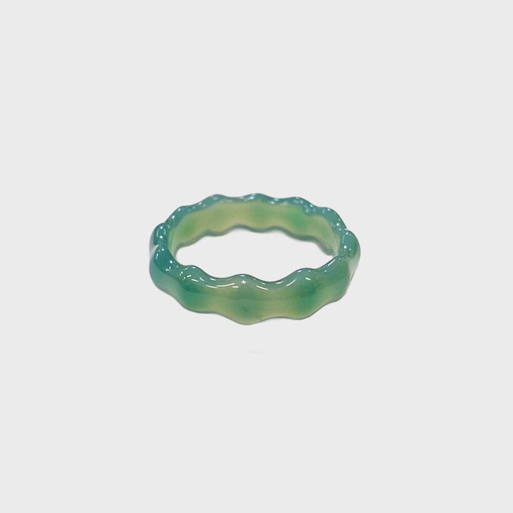 cl026 [29CM단독] Green wave jade ring