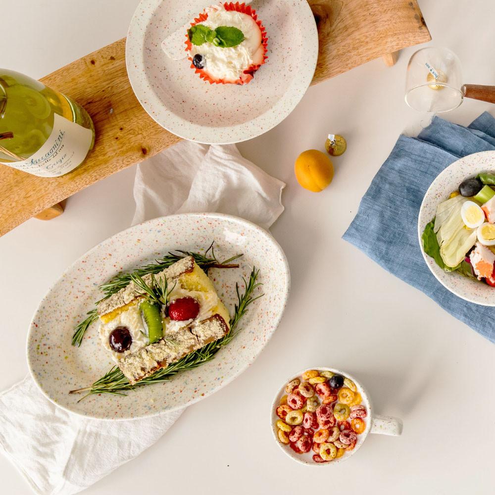 타블도트 슬로우 감성 그릇 오븐용 빈티지 플레이팅 파스타 브런치 스파게티 예쁜 접시