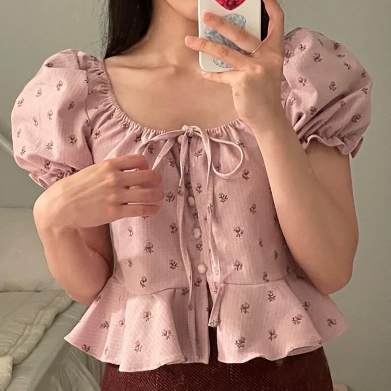 (ping's made♥) Rose mood blouse