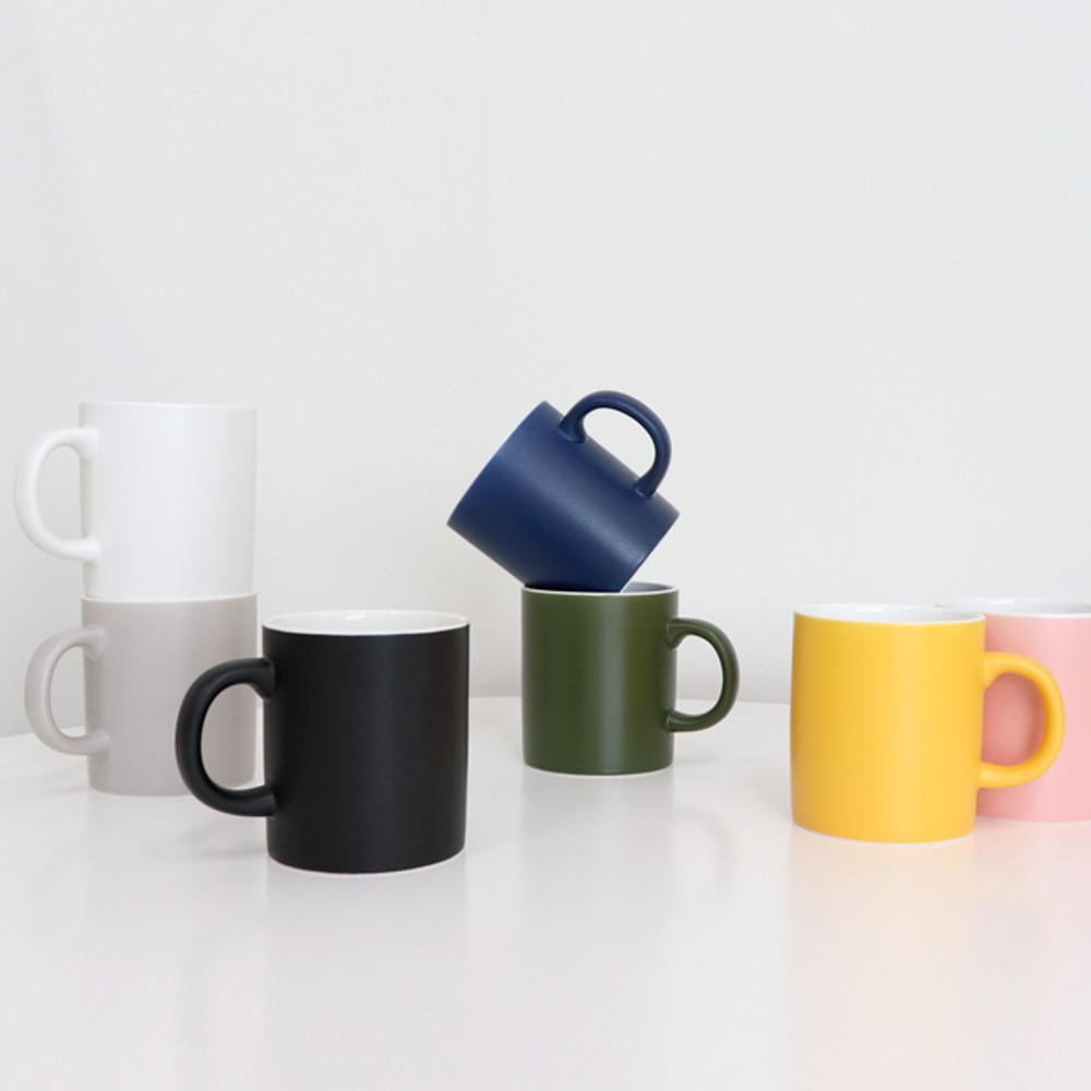 위즈라인 무광 머그컵 400ml (7color)