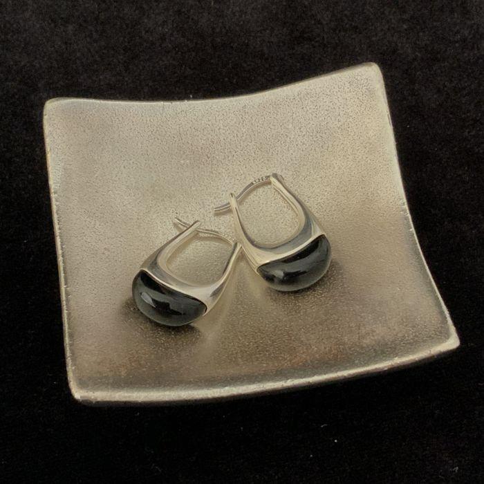 Onyx Hoops