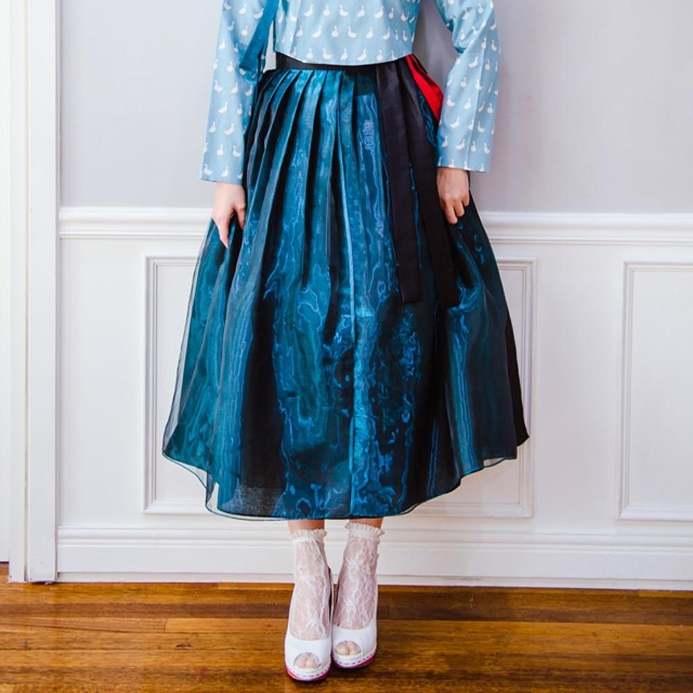 [다래원한복] 생활한복 허리치마 밤바다