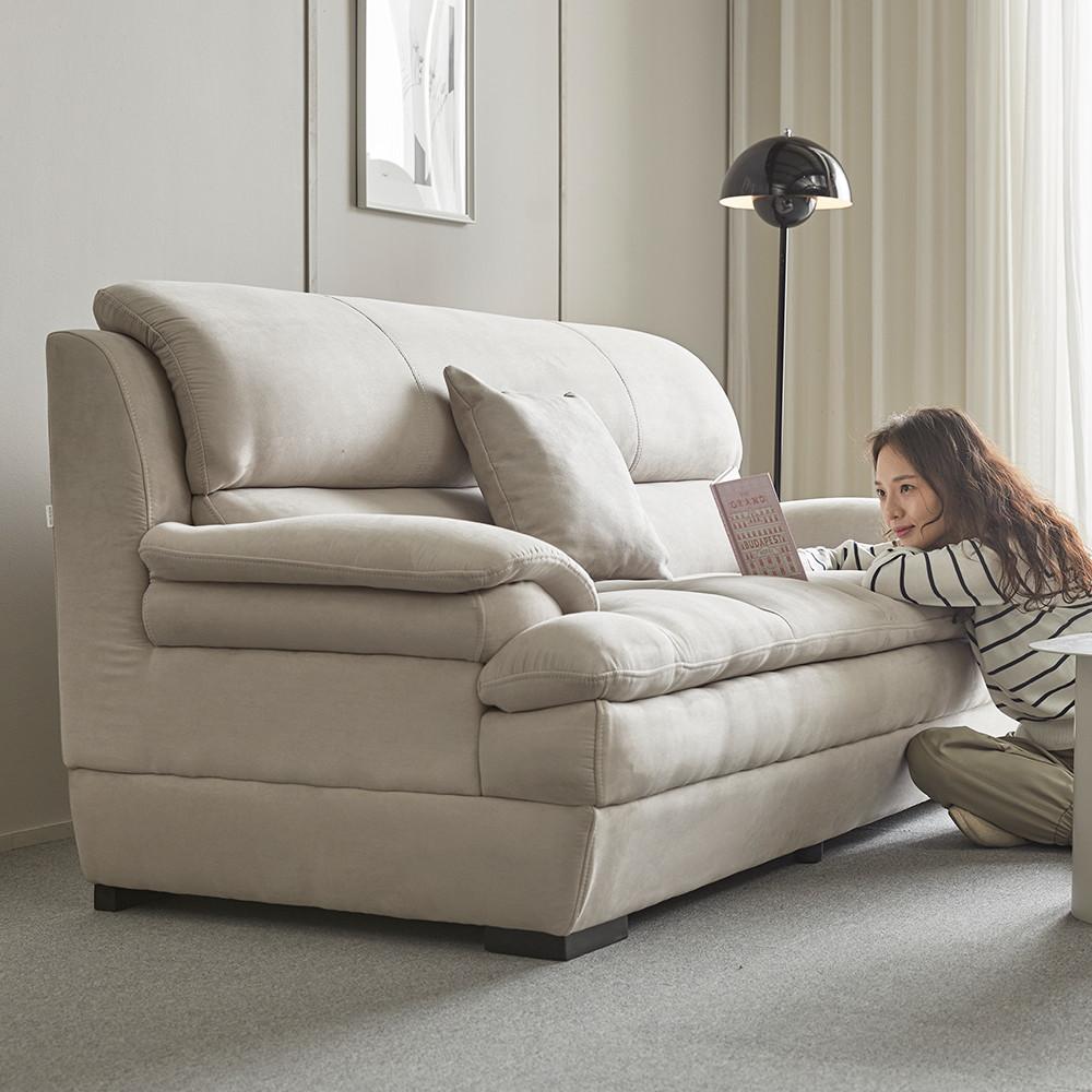 [희망일배송] 올리브 3인용 아쿠아텍스 패브릭 소파