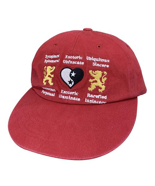 Lion Heart Washed Cap Red