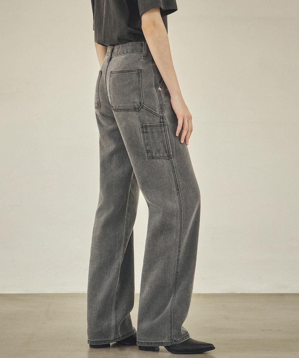 P3202 와이드 카펜터 팬츠_Charcoal