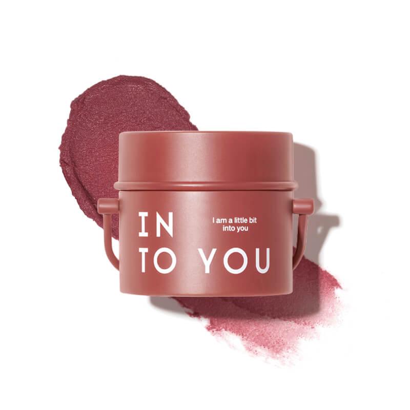 INTO YOU Barreled Matte Lip & Cheek Mud With Brush - T05 - Pink Mauve