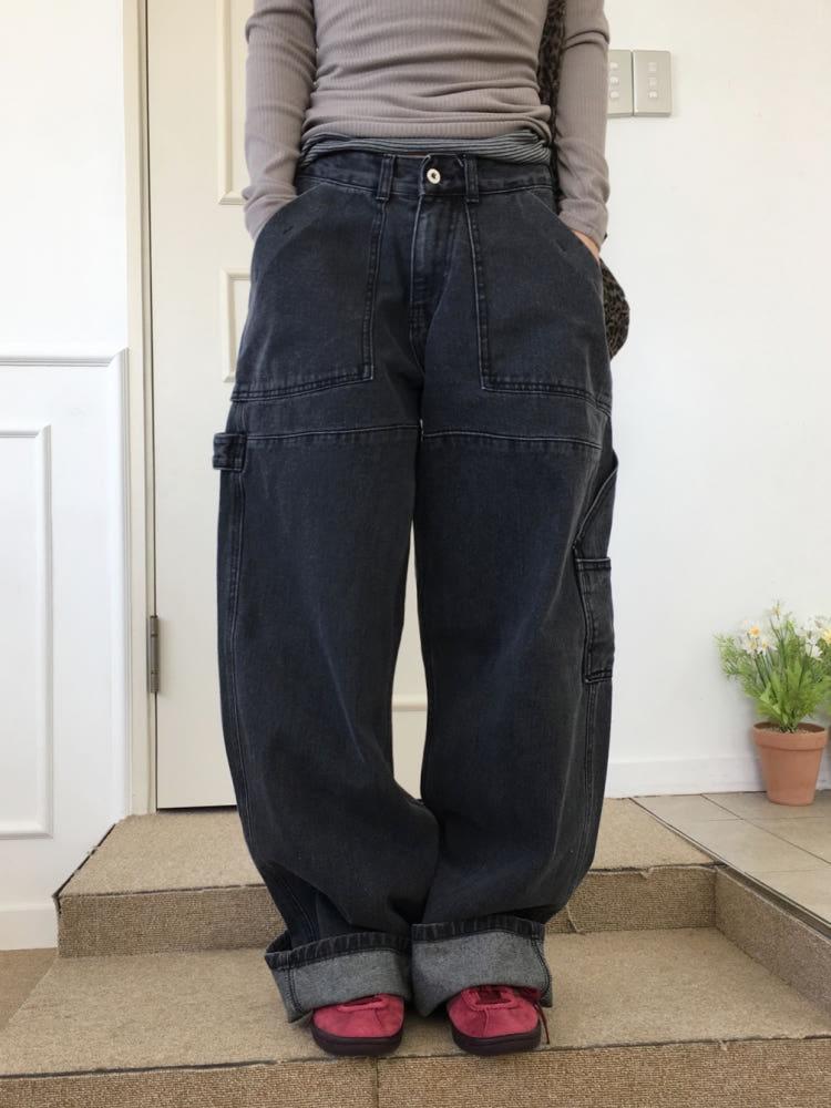 워크 카펜터 흑청 팬츠