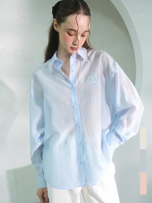 Cencel Seethrough Classic Shirt Solid - 3COL