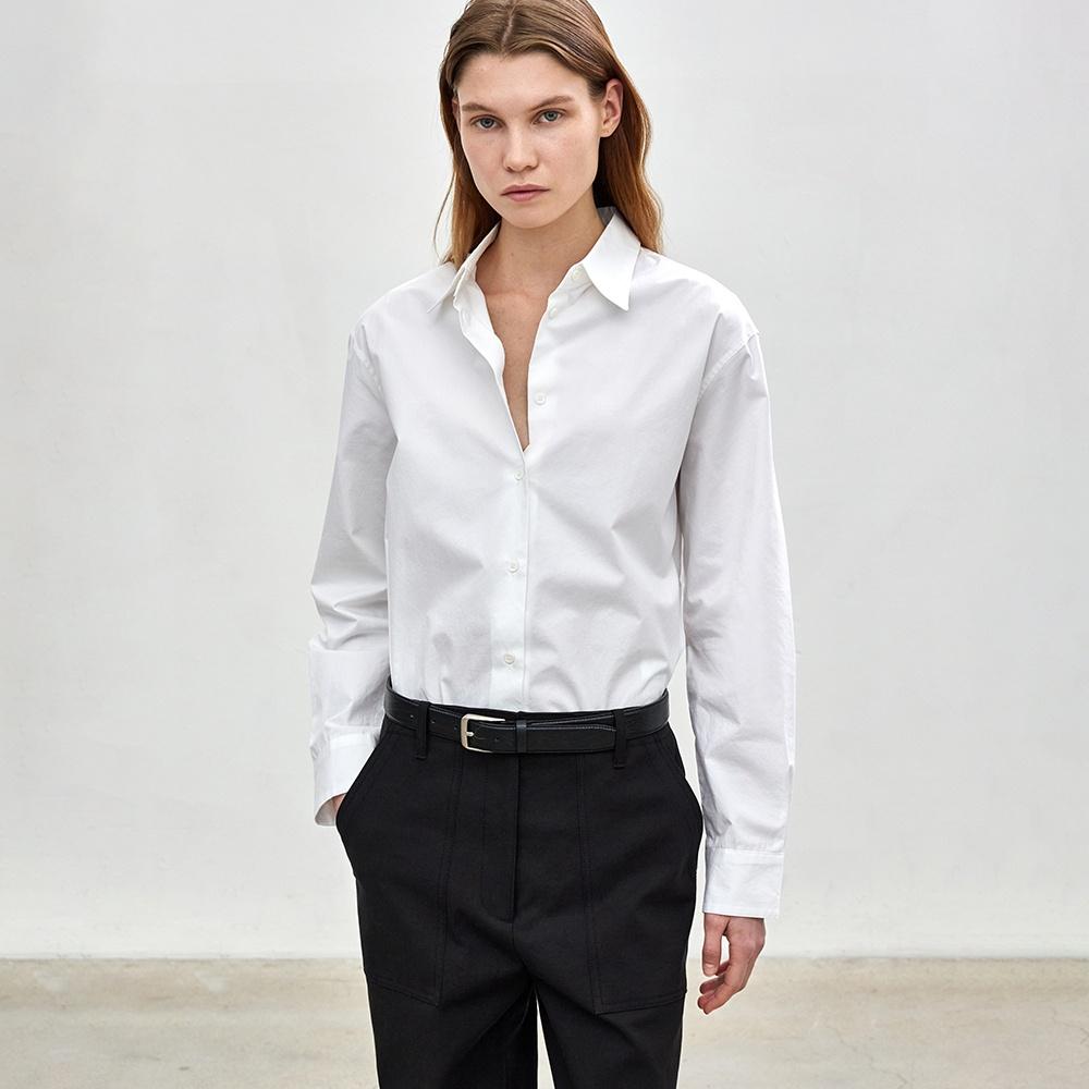 POINTED COLLAR SHIRTS - WHITE