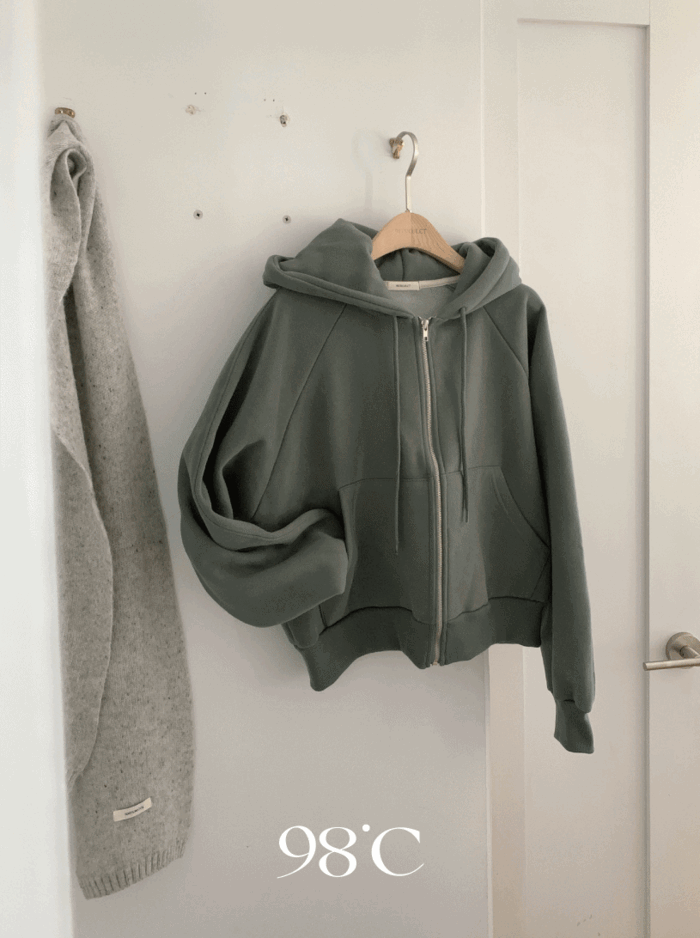 [🐻폭닥핏집업10%][98project/3일간 무료배송] 피넛 톰톰 양기모 후드집업 - 5 color