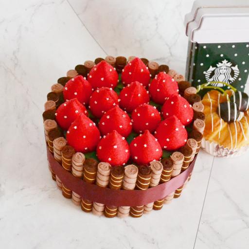 딸기케익 선물상자