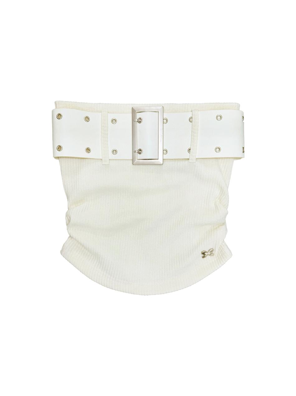 BELT TUBETOP / CREAM