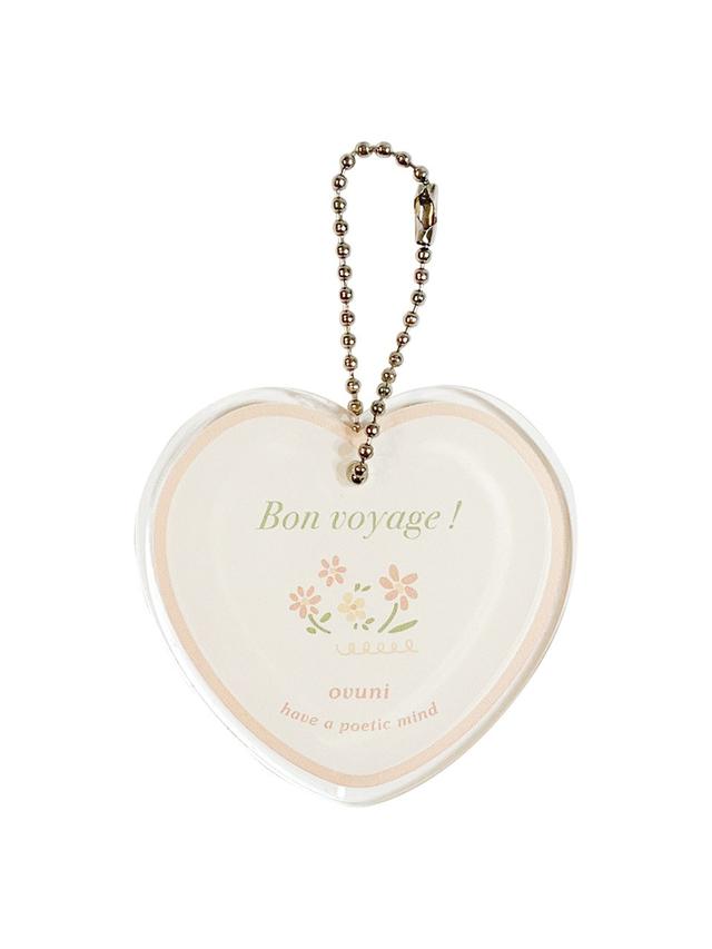 Acrylic momento keyring - Heart