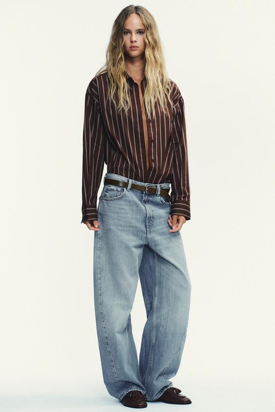 JEANS TRF BAGGY BALLOON 미디엄 라이즈