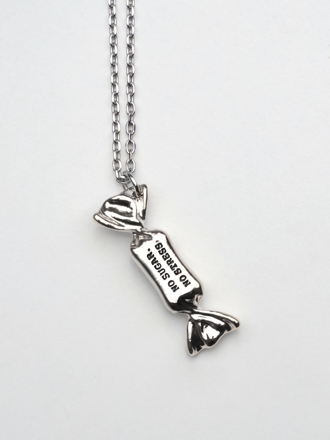 Candy Chain Necklace-Silver(Lettering)