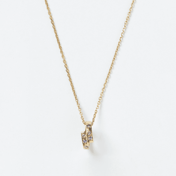 Lavender Amethyst & Sapphire Pendant Necklace
