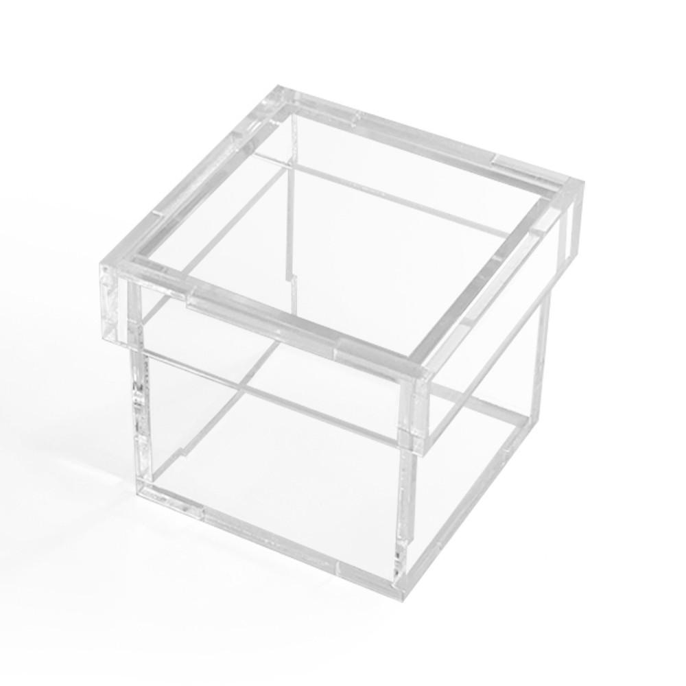 아크릴 상자 응모함 투표함 추첨함 모금함 투명3T 기본형(덮개없음) 100x100mm