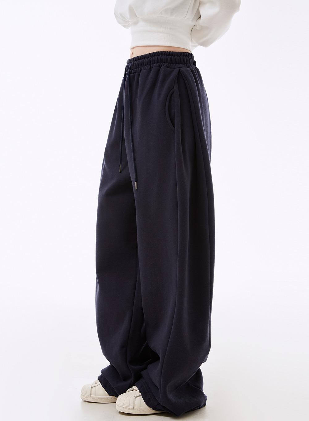 앙카비 양기모 와이드 밴딩팬츠