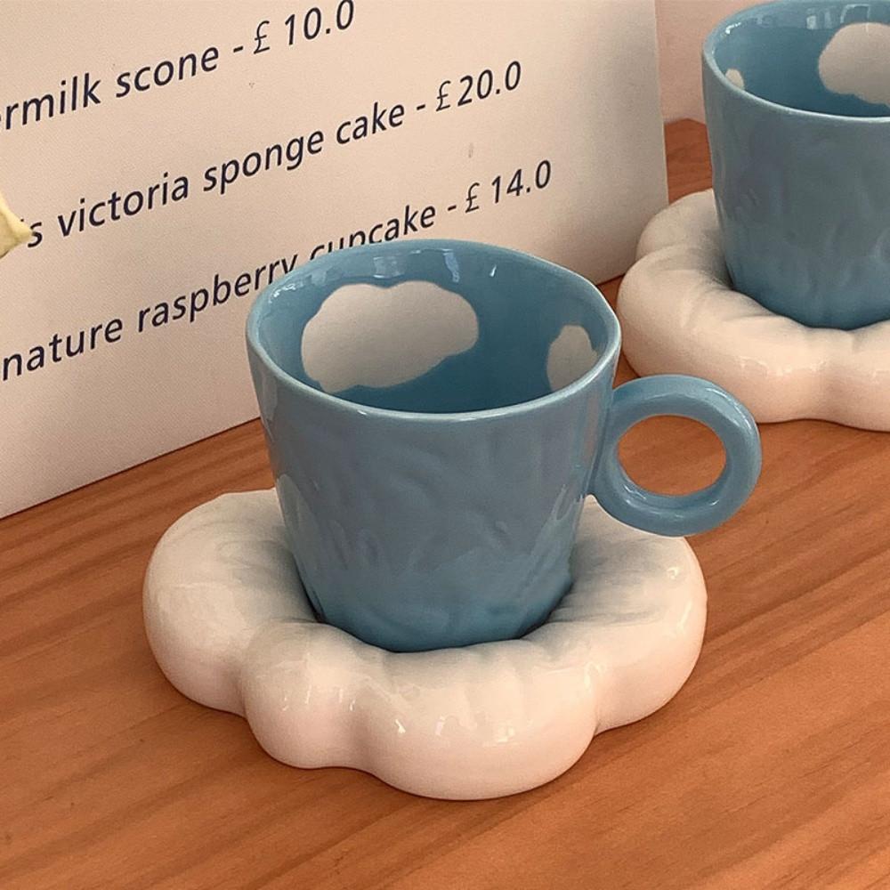 구름 어글리 뭉툭 컵앤소서 집들이선물 홈카페 머그컵