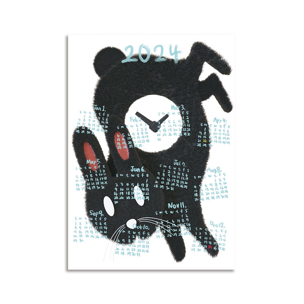 Rabbit Poster Calendar / 2024 달력 포스터