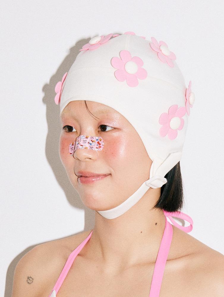 FLOWER DIP - white/pink