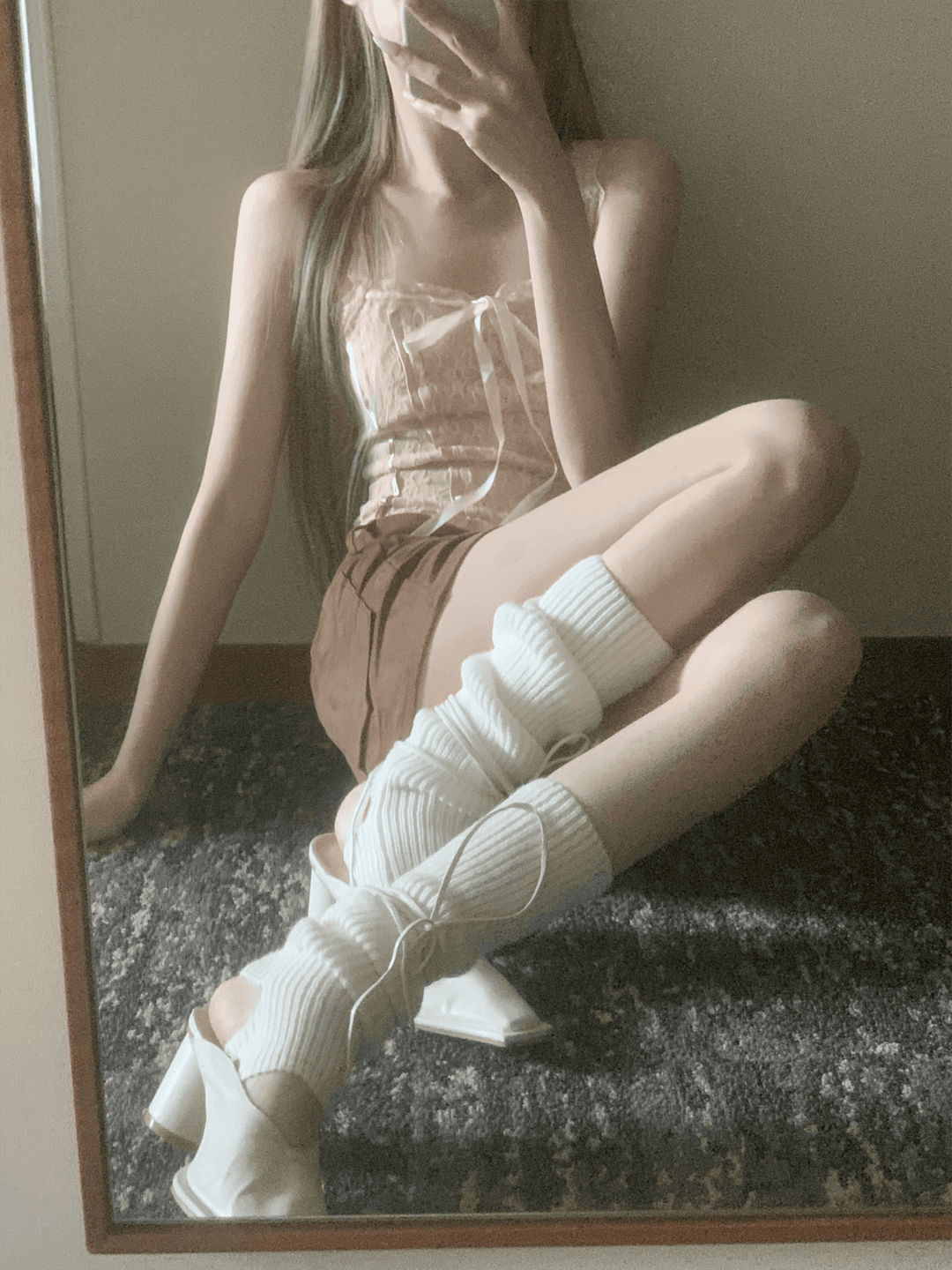 Tirara golgi leg Warmer socks (2color)