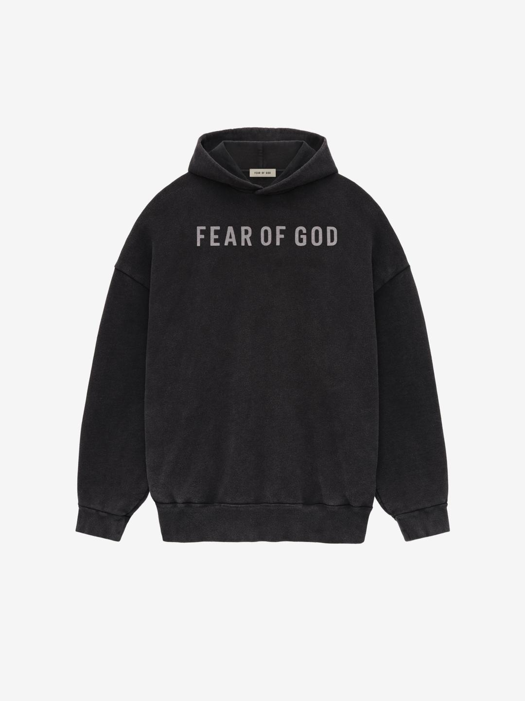 French Terry Fear of God Hoodie - Black / XS