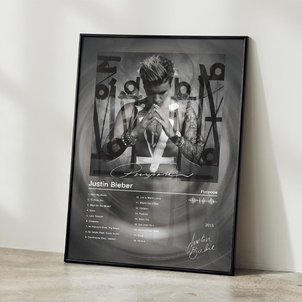 홈 인테리어 포스터 액자 아트 가수 저스틴비버 앨범 록 카페 거실액자 / AL 30 포스터 사이즈 A2